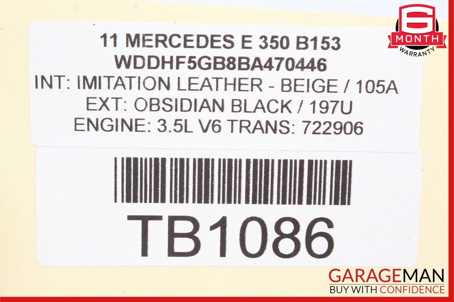 06-13 Mercedes W212 E350 Right Side Engine Motor Cylinder Head Valve Cover OEM