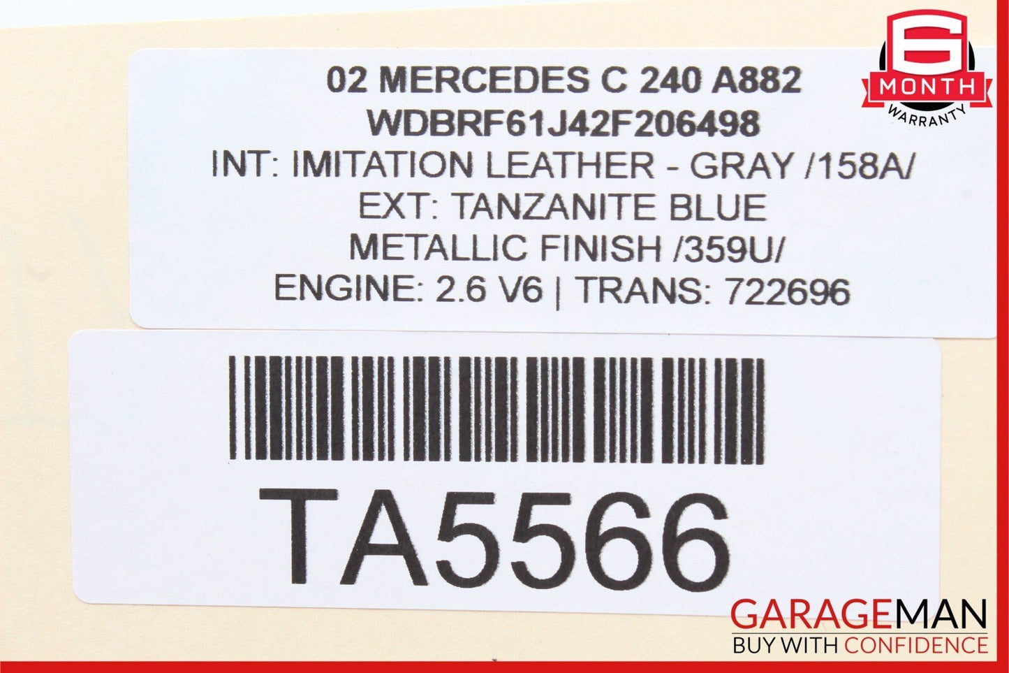 01-07 Mercedes W203 C240 Front Right & Left Side Door Sound Audio Speakers Set