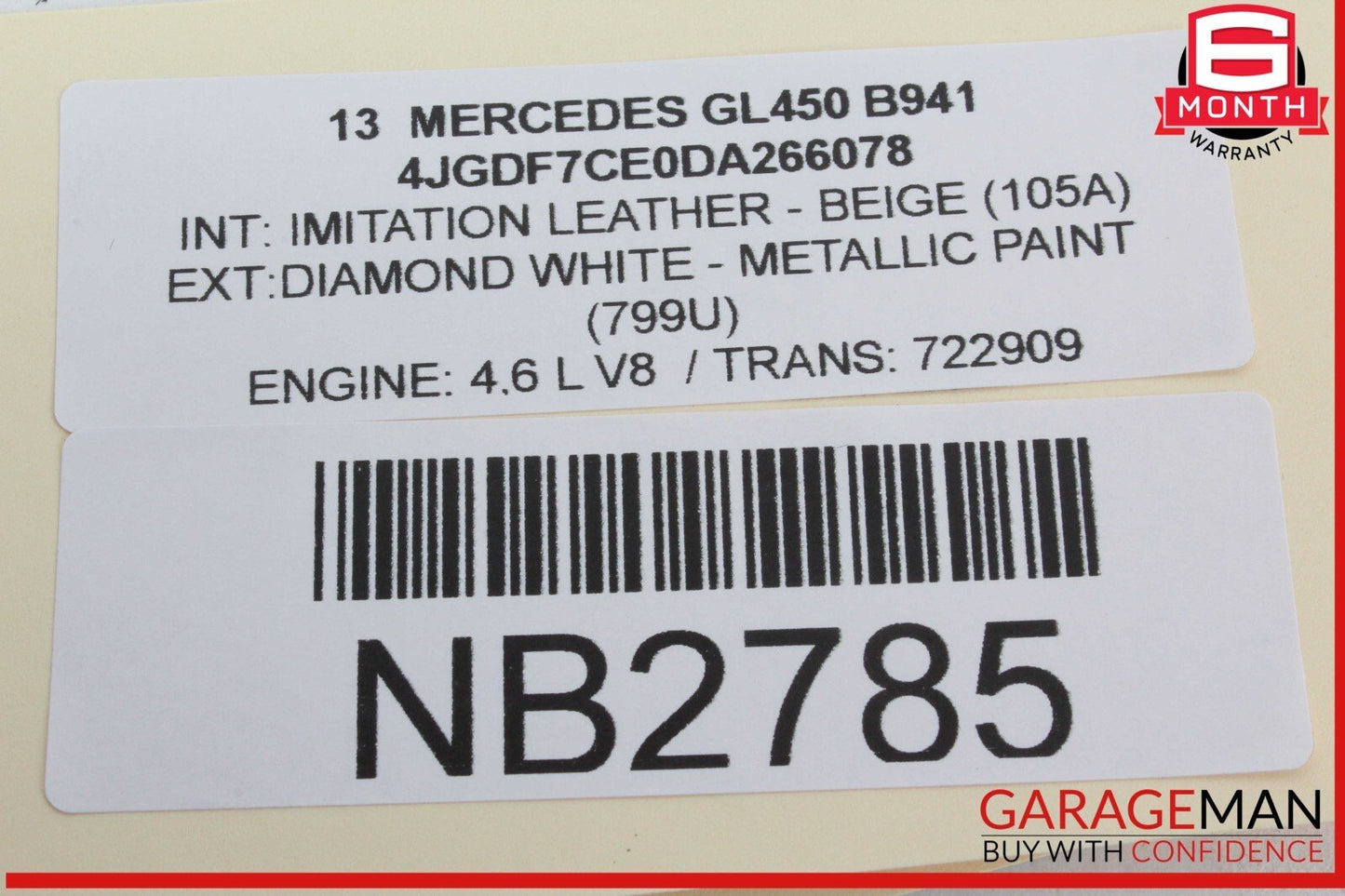 13-19 Mercedes X166 GL450 GLS550 Rear SAM Module Control Unit Signal Acquisition