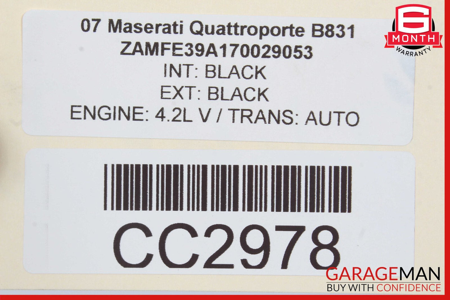 04-08 Maserati Quattroporte M139 4.2L Rear Subframe Sub Frame Crossmember OEM
