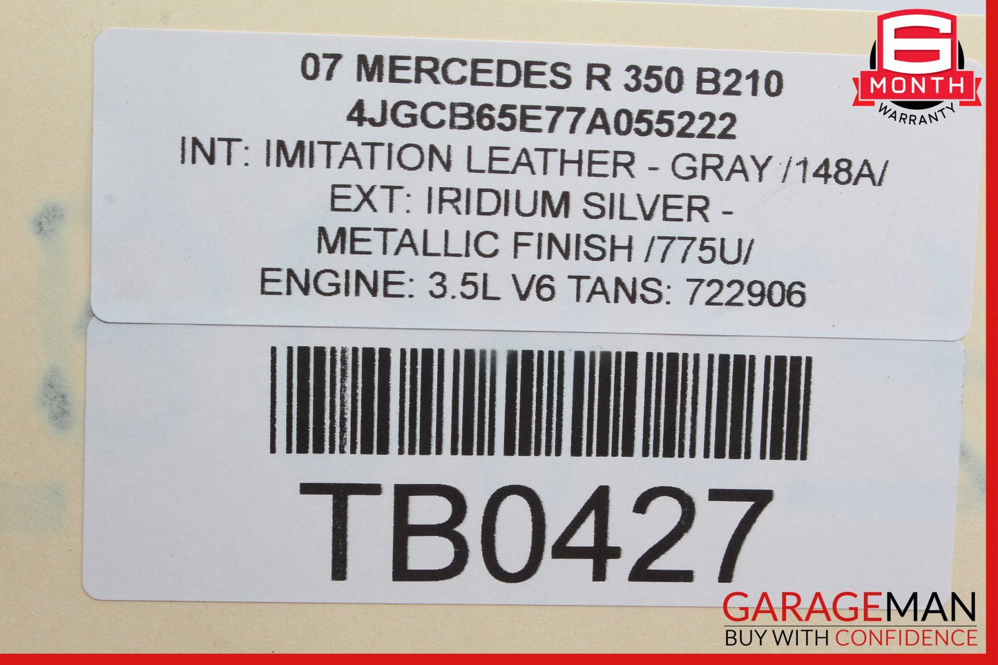 06-10 Mercedes W251 R350 Front Right Headlight Support Bracket w/ Sensor OEM