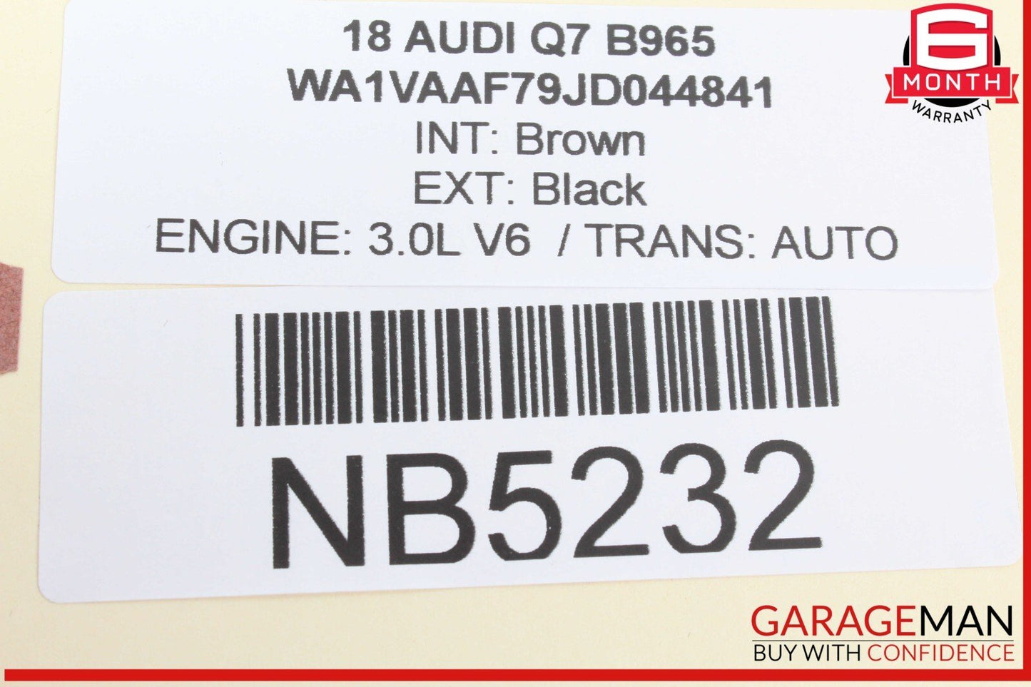 17-19 Audi Q7 Rear Left Driver Side Tail Light Taillight LED Lamp 4M0945093L OEM