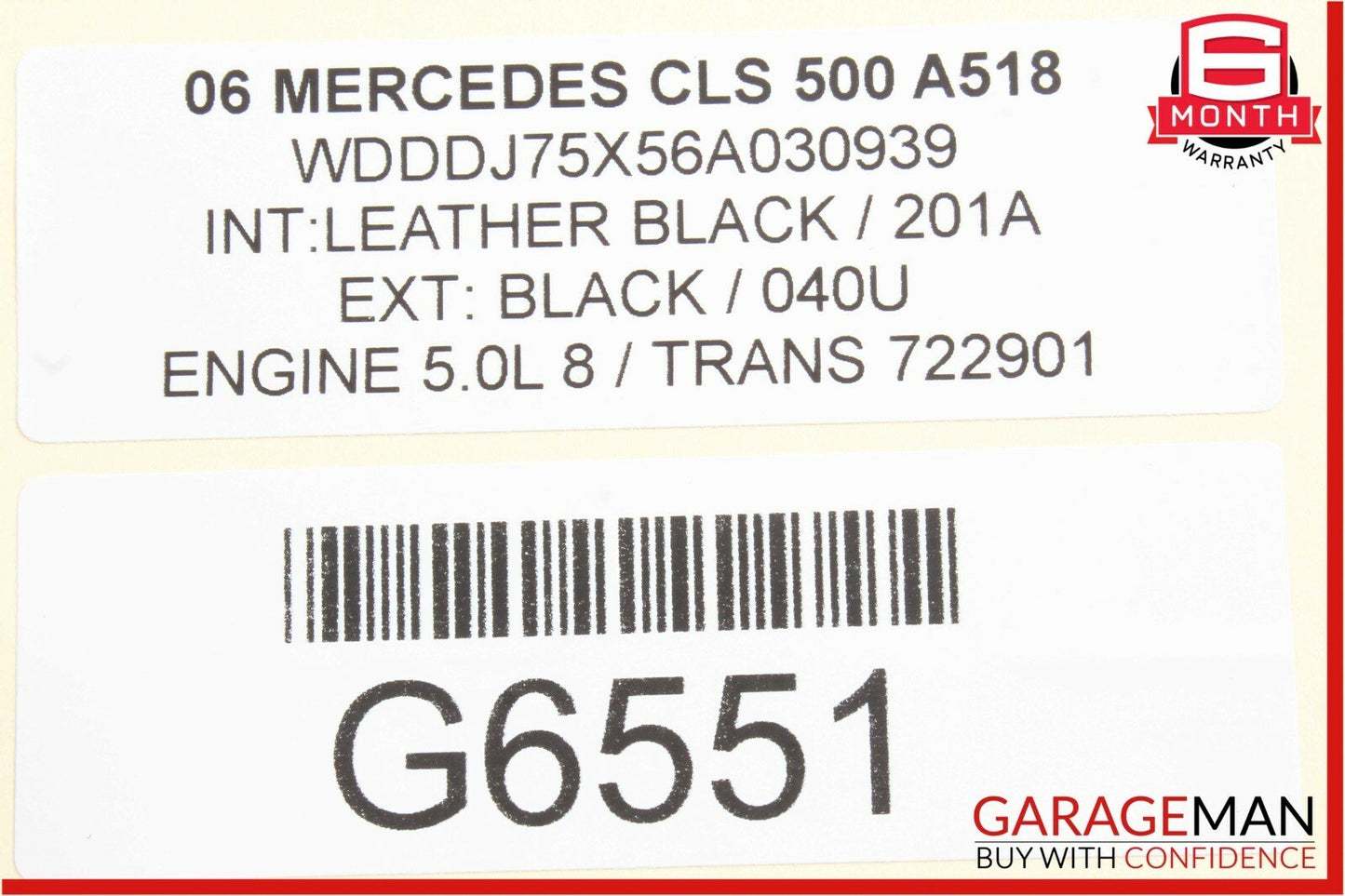 06-11 Mercedes W219 CLS550 CLS500 Keyless Go Rear Left Door Lock Latch Actuator