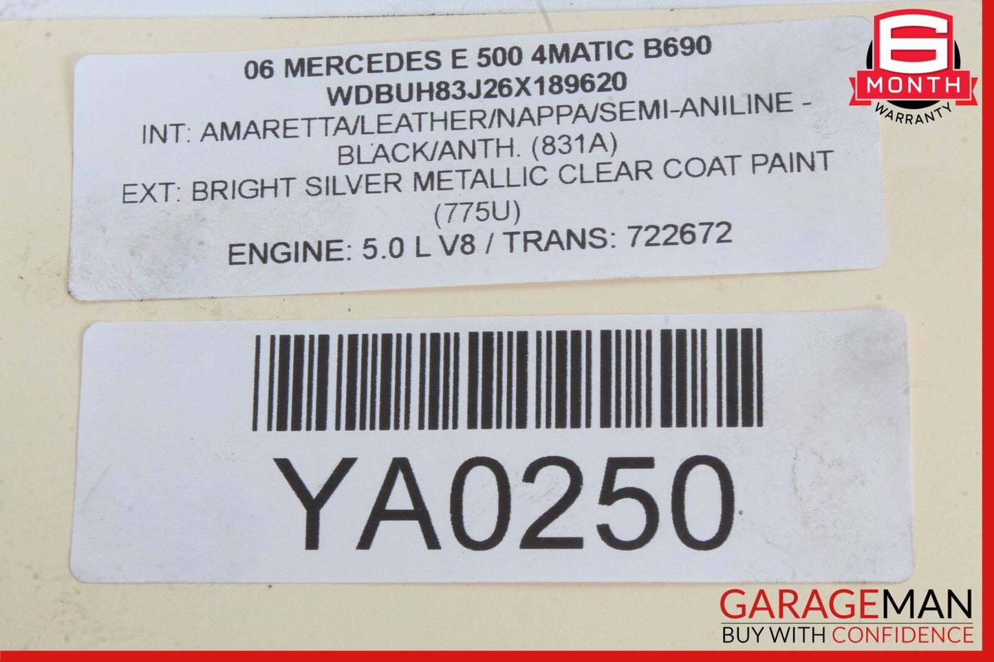 00-06 Mercedes W211 E500 SL500 Engine Timing Camshaft Cam OEM