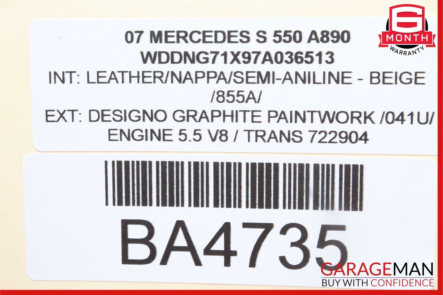 07-13 Mercedes W221 S550 CL65 AMG Rear Trunk Fuse Box Relay Block 2215402550 OEM
