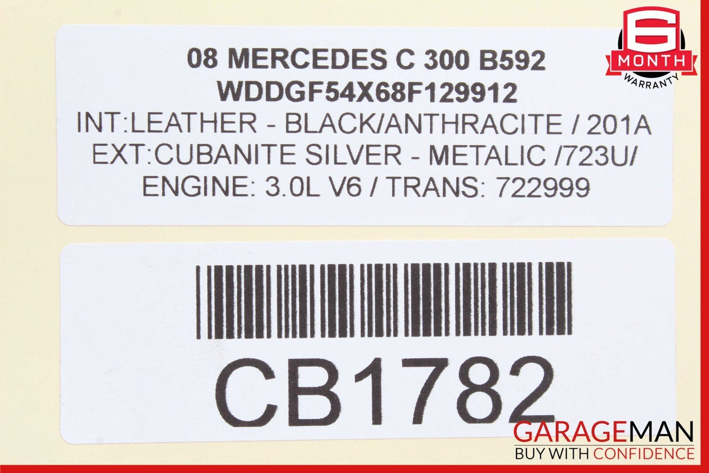 08-17 Mercedes W204 C300 CLS500 Rear Right / Left Side Upper Control Arm OEM