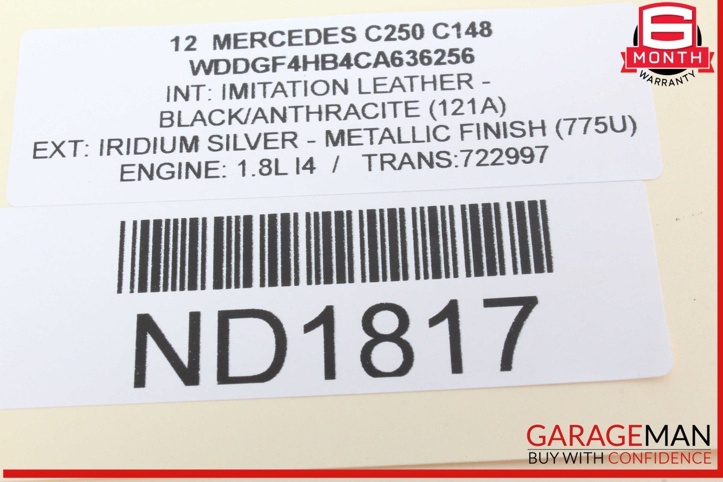 08-14 Mercedes W204 C250 C350 C300 Front Right Door Lock Latch Actuator OEM