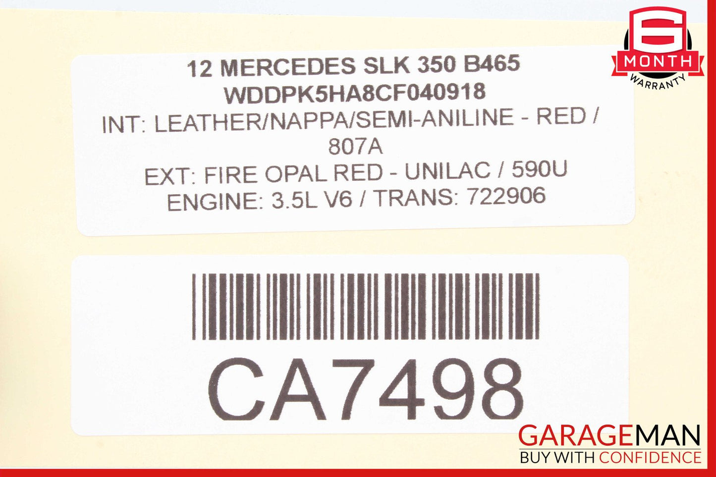 12-20 Mercedes R172 SLK350 SLC200 Front Right Side Lower Wishbone Control Arm