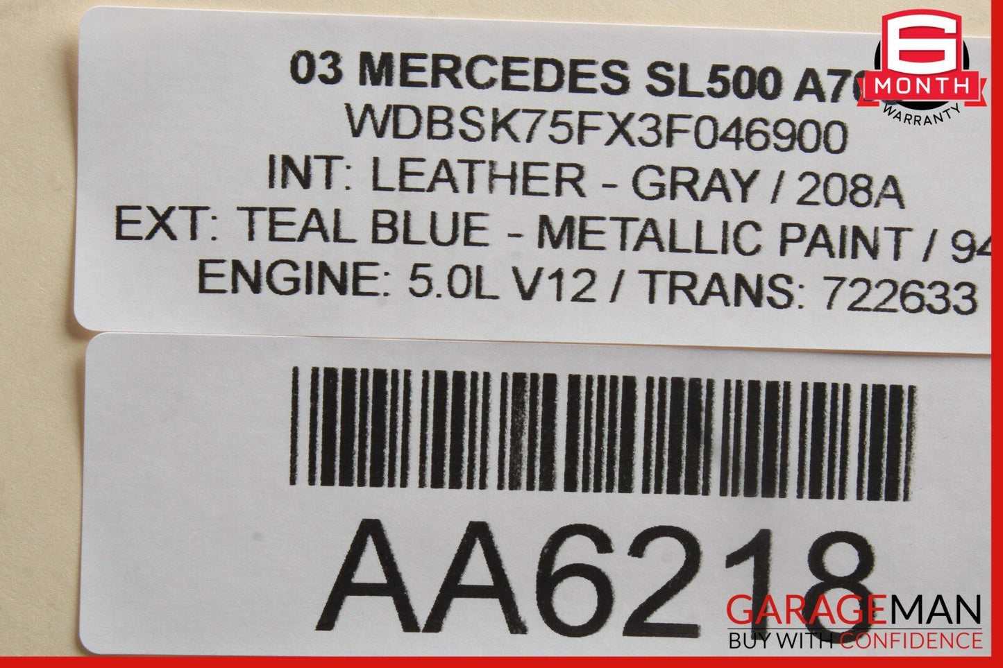 03-06 Mercedes R230 SL500 SL600 Shifter Gear Select Indicator Trim Bezel Cover