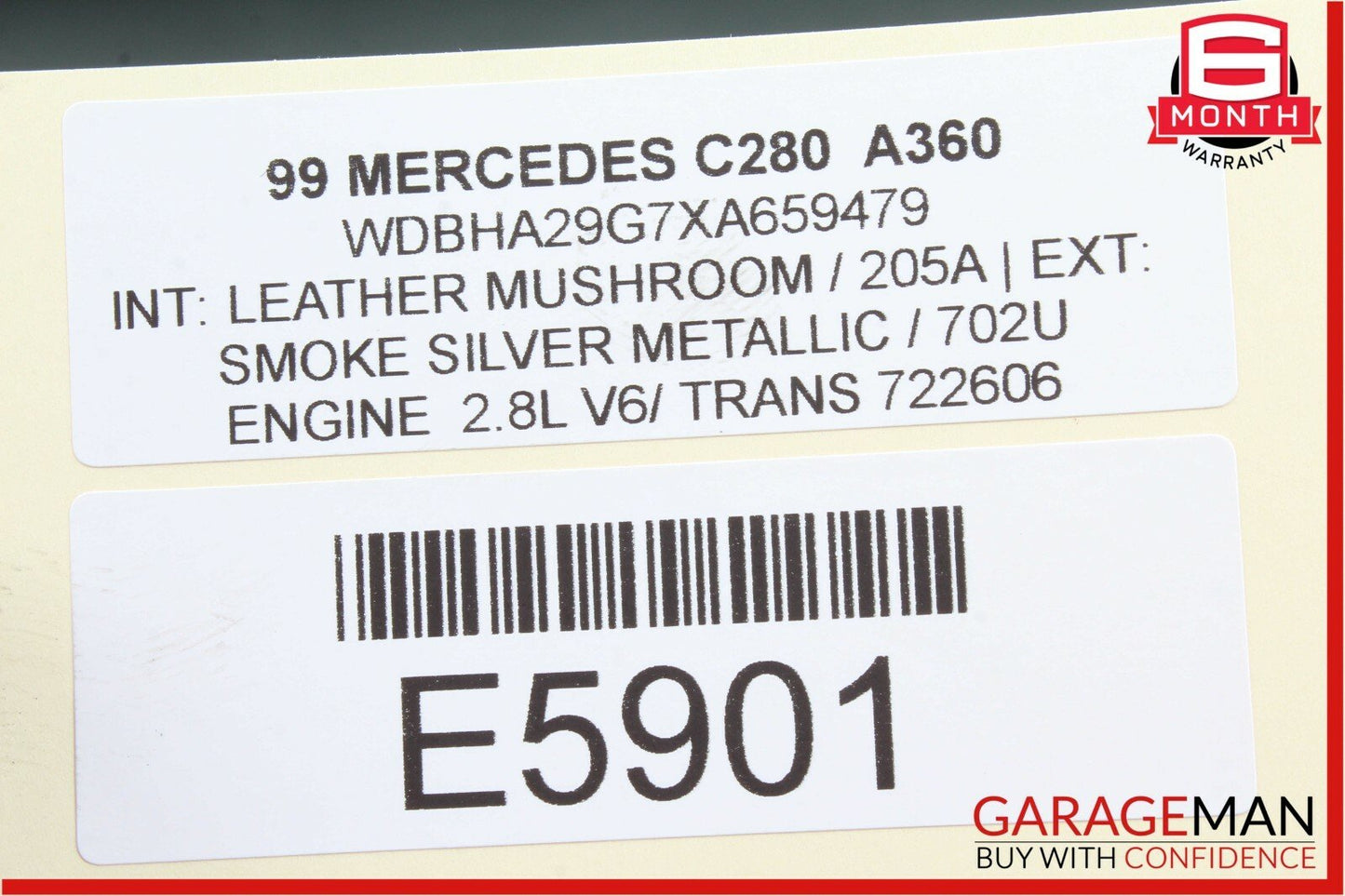 98-00 Mercedes W202 C280 C230 Front Right Side Door Window Regulator Motor OEM