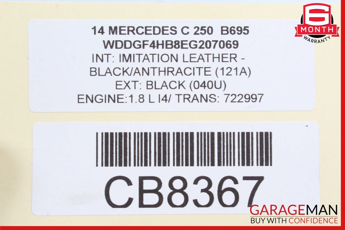 08-14 Mercedes W204 C250 SLK280 Front Right Side Suspension Upper Control Arm