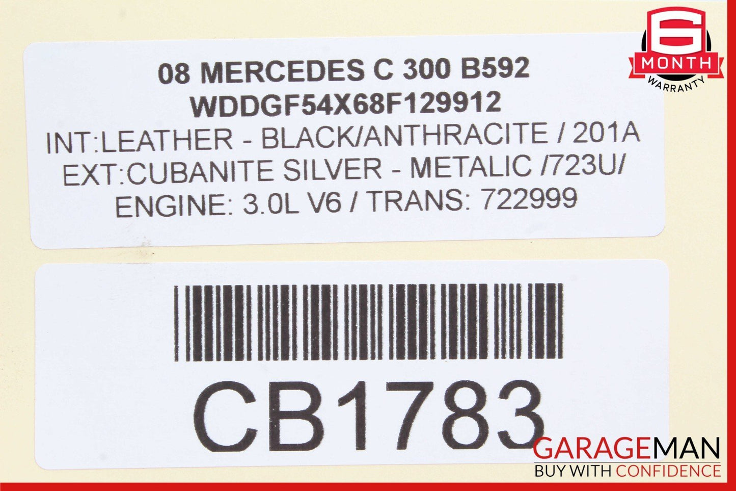 08-18 Mercedes W204 C300 E350 Rear Left or Right Side Lower Thrust Control Arm