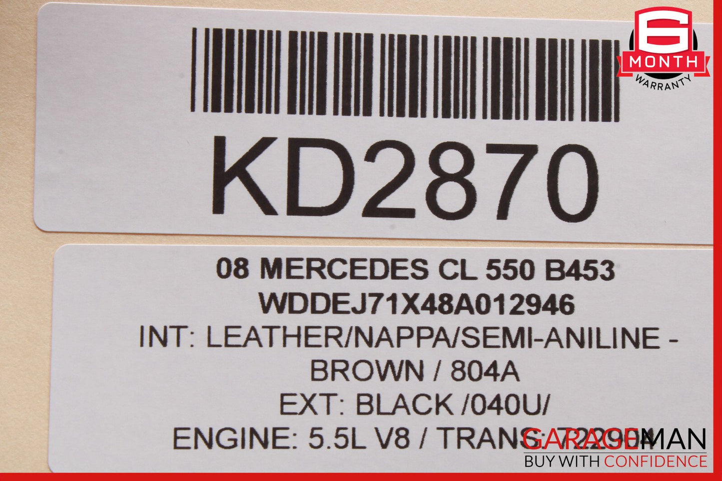 07-13 Mercedes W216 CL550 Power Steering Fluid Reservoir 2214660102 OEM