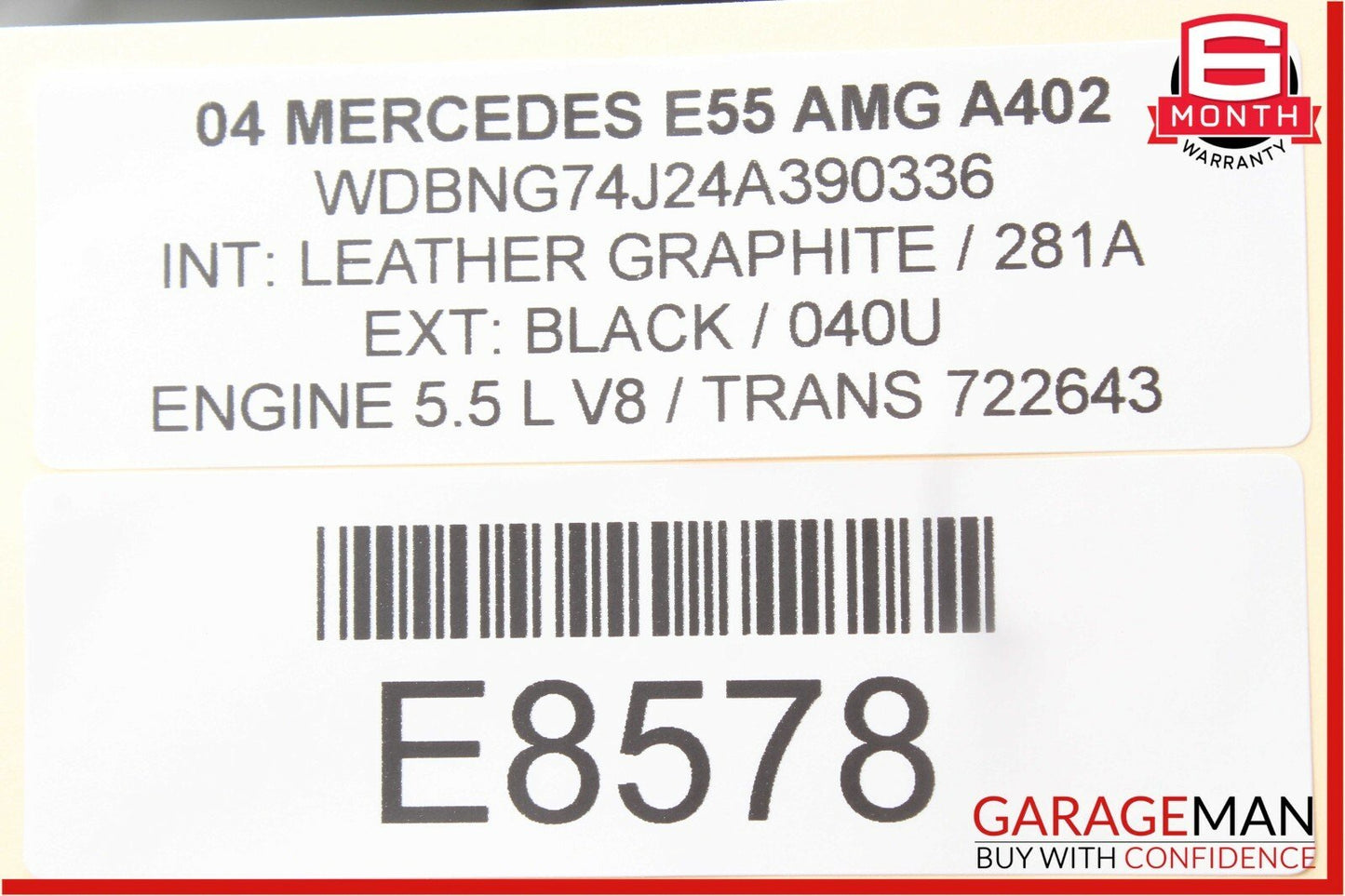 03-06 Mercedes W211 E55 Front Right Passenger Side Door Control Module OEM