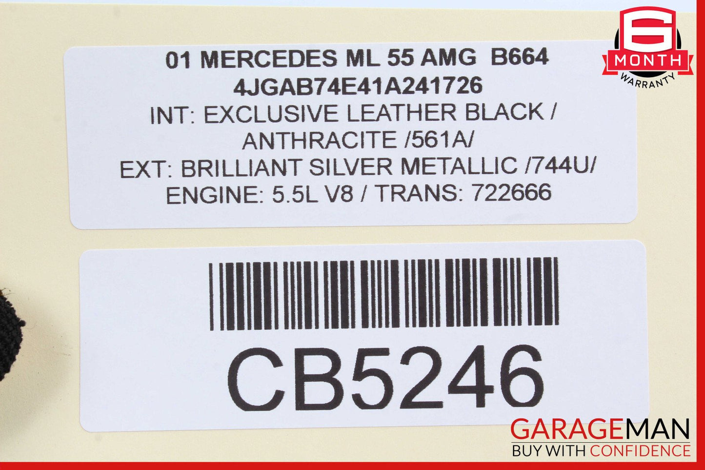 98-05 Mercedes W163 ML320 ML500 Rear Right Passenger Side Lower Control Arm OEM