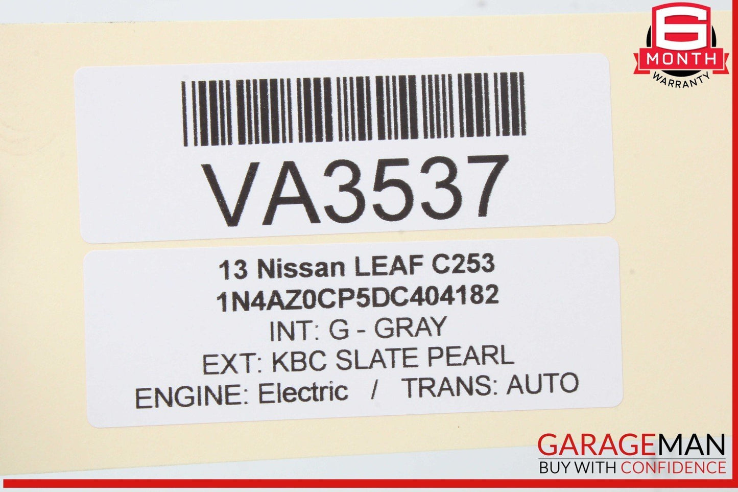 13-17 Nissan Leaf Engine Computer Control Module Unit ECM ECU 237403NF1B OEM