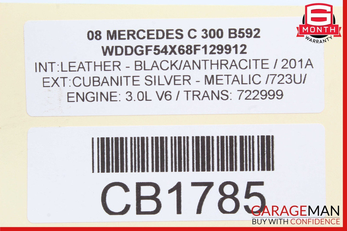 08-17 Mercedes W204 C300 E400 Front Left Side Lower Control Arm 2043306711 OEM