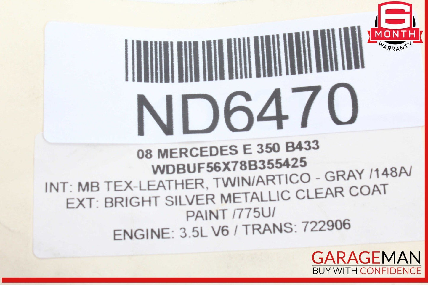 03-09 Mercedes W211 E350 Rear Right Side Exterior Door Handle OEM