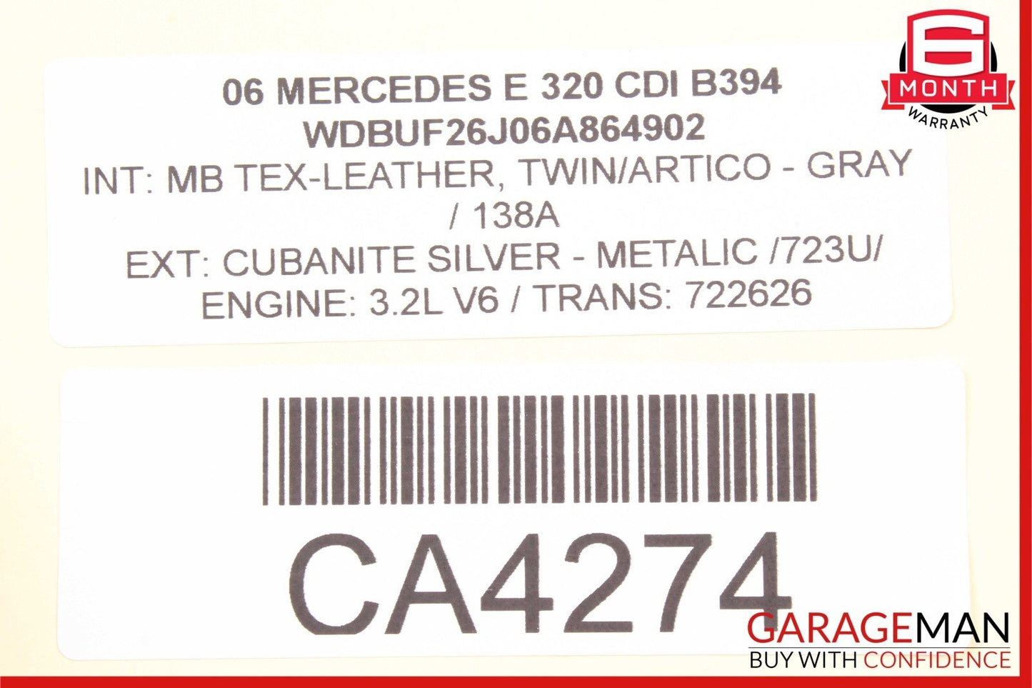 03-09 Mercedes W211 E320 E350 E500 E55 Front Right Side Dashboard Airbag Air Bag