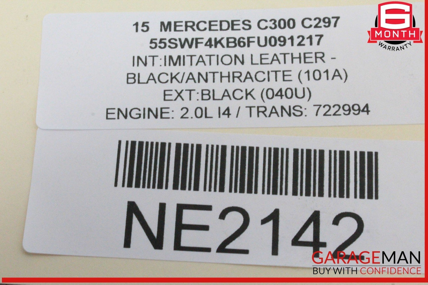 08-17 Mercedes W205 C300 Rear Right / Left Side Suspension Upper Control Arm OEM