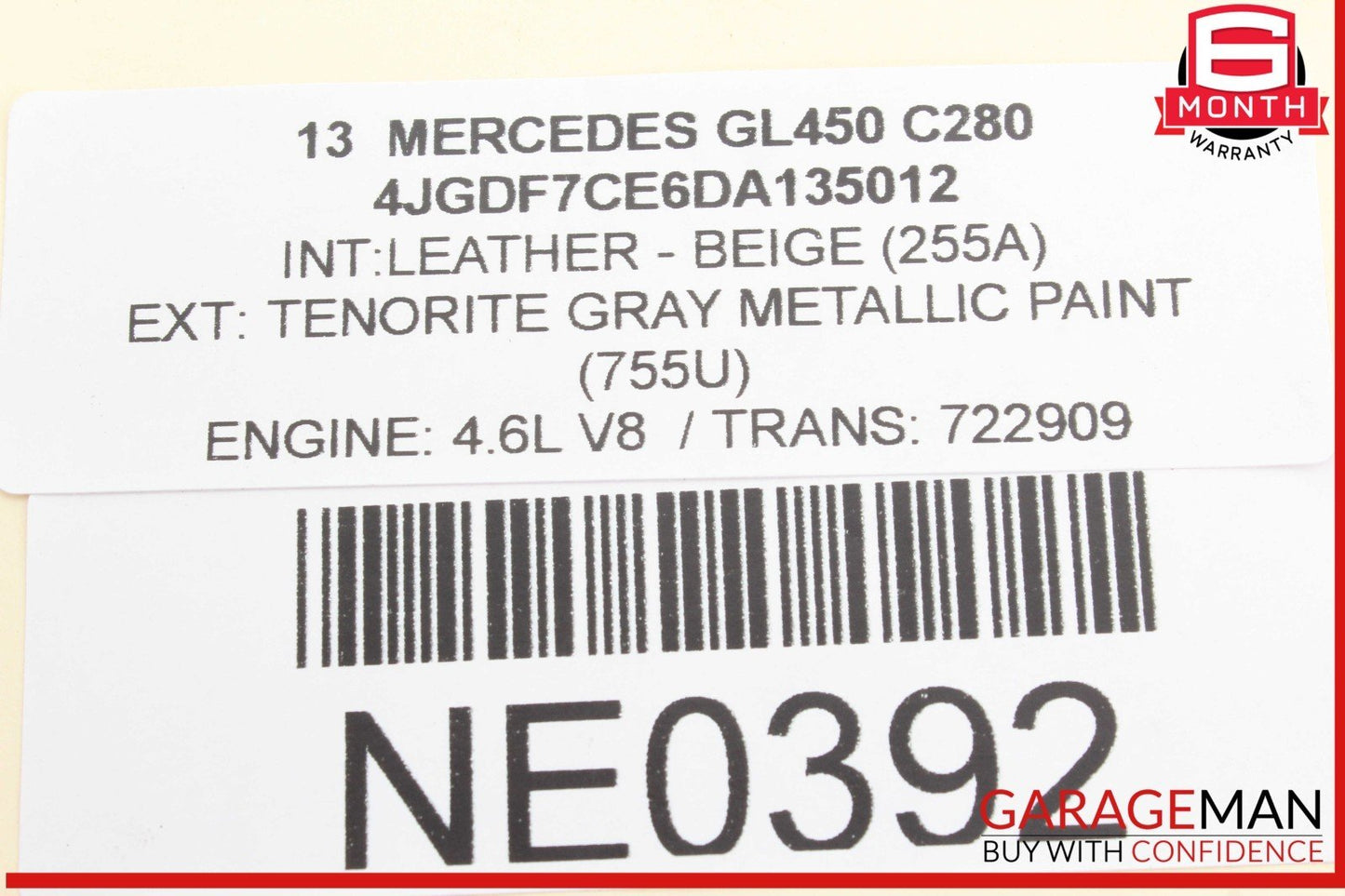 13-16 Mercedes X166 GL450 GL550 Front Driveshaft Drive Prop Propeller Shaft OEM