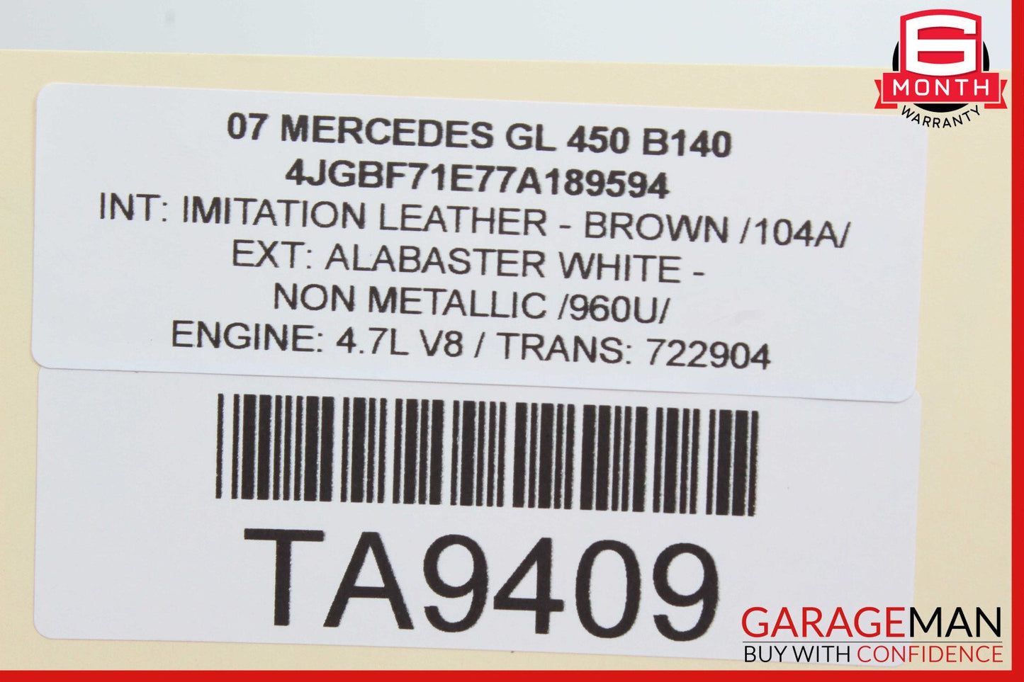 07-14 Mercedes W221 S550 CL550 Front Left Upper Transverse Control Arm OEM