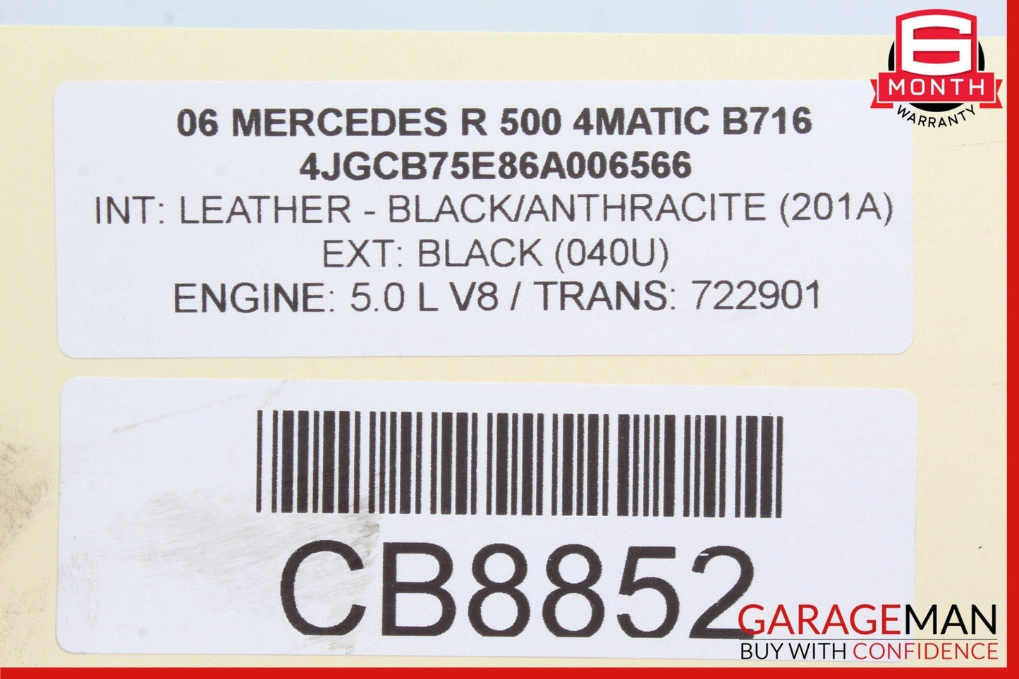 06-13 Mercedes W251 R500 R350 Rear Right Side Upper Control Arm OEM