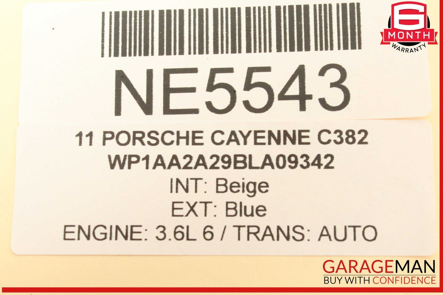 11-18 Porsche Cayenne 958 Front Driveshaft Propeller Shaft 7P0521101H OEM