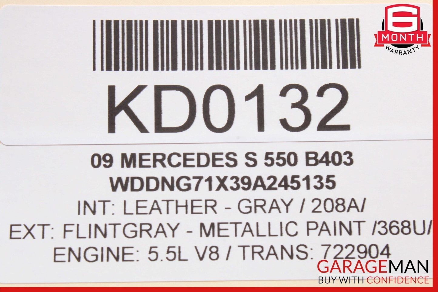 07-14 Mercedes W221 S550 S450 CL550 Trunk Lid Unlock Release Handle OEM