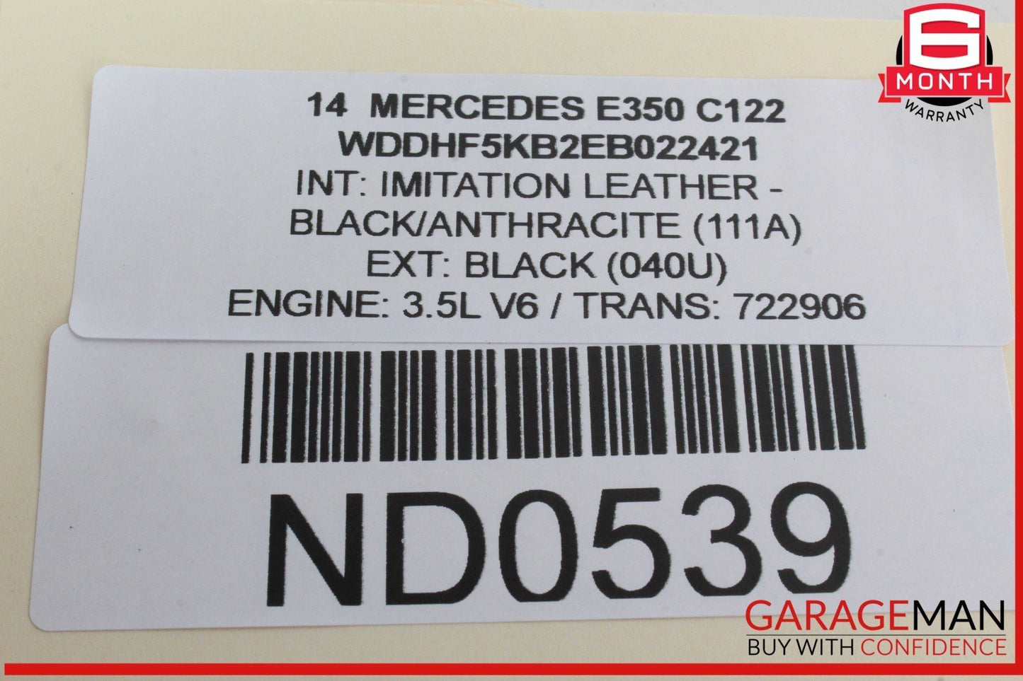 08-16 Mercedes W212 E350 GLK350 Rear Right Side Door Window Regulator Motor OEM
