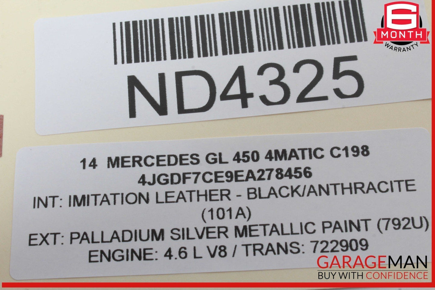 13-19 Mercedes X166 GL450 4MATIC 3rd Third Row Rear Right Seatbelt Retractor OEM