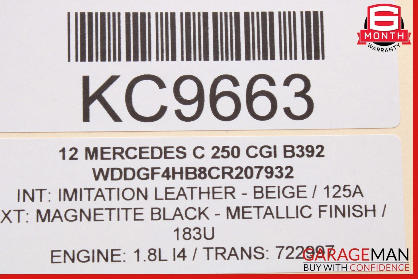 08-18 Mercedes W204 C250 C300 CLS550 Rear Left Side Door Control Module OEM