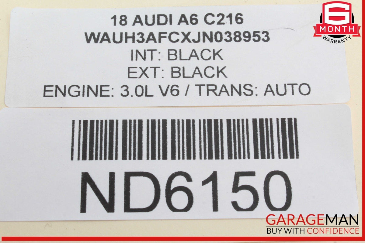 2018 Audi A6 Front Right Side Door Airbag 4G5880242B