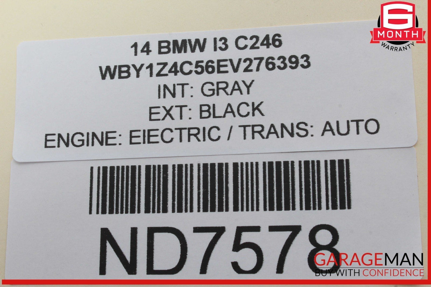 14-21 BMW i3 I01 Hybrid Front Right Passenger Side Seatbelt Seat Belt Black OEM
