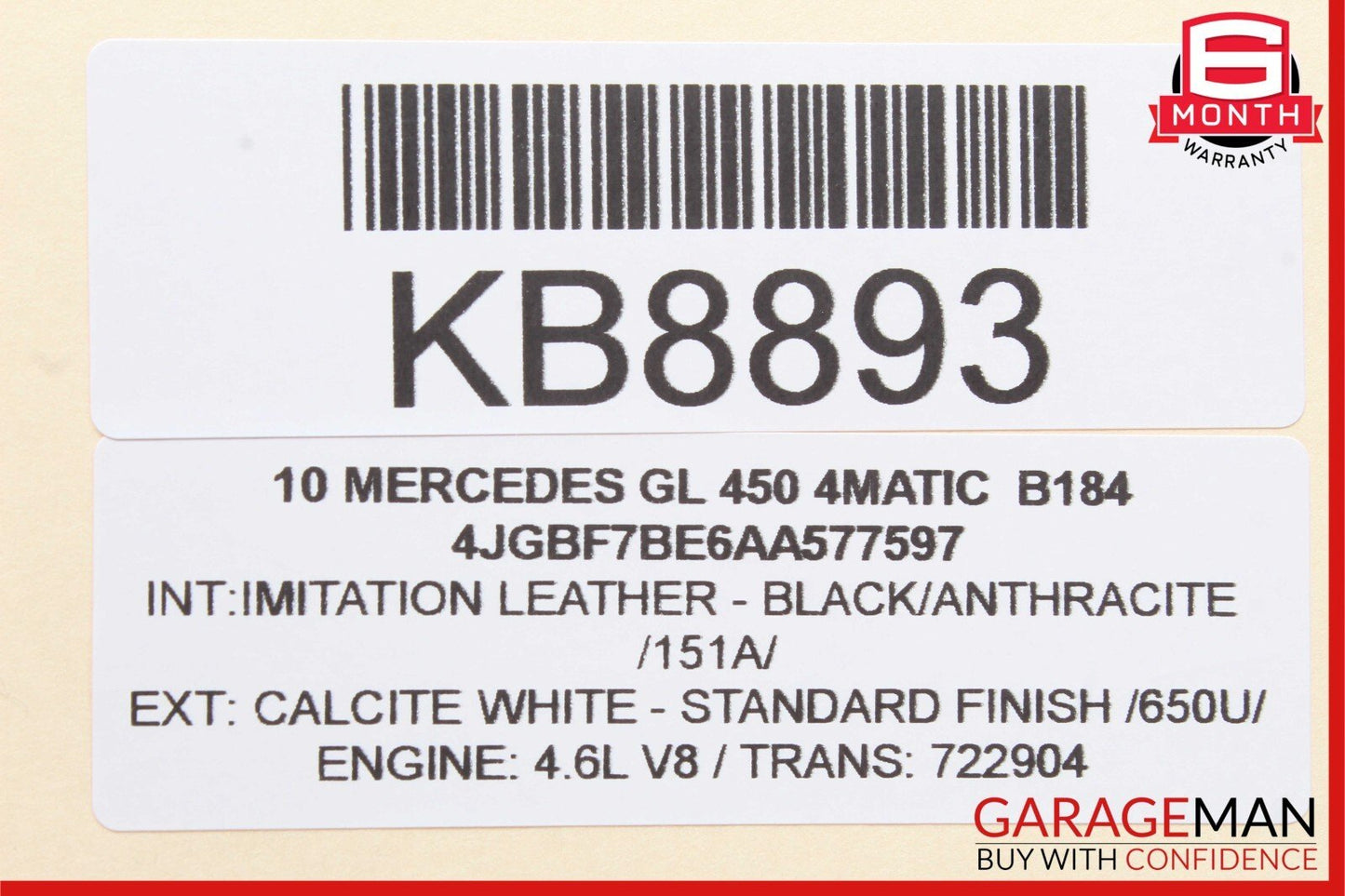 07-12 Mercedes X164 GL450 GL350 Rear Right And Left Seat Fold Control Switch OEM