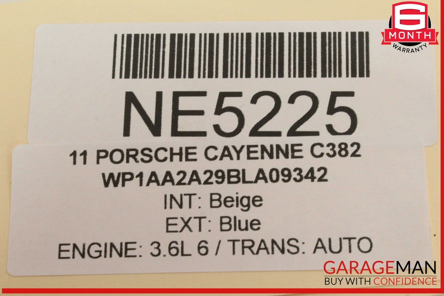 11-14 Porsche Cayenne 958 Rear Trunk Lid Lock Latch Actuator 7P5827505 OEM