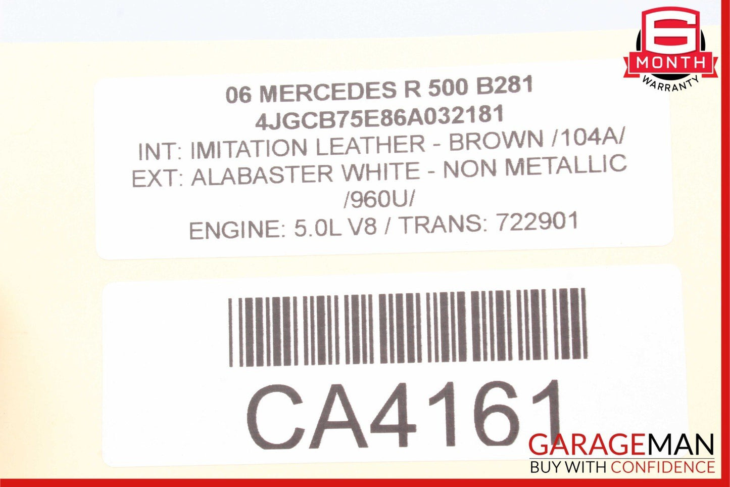 06-09 Mercedes W251 R500 Complete Front & Rear Brake Caliper Calipers Set OEM
