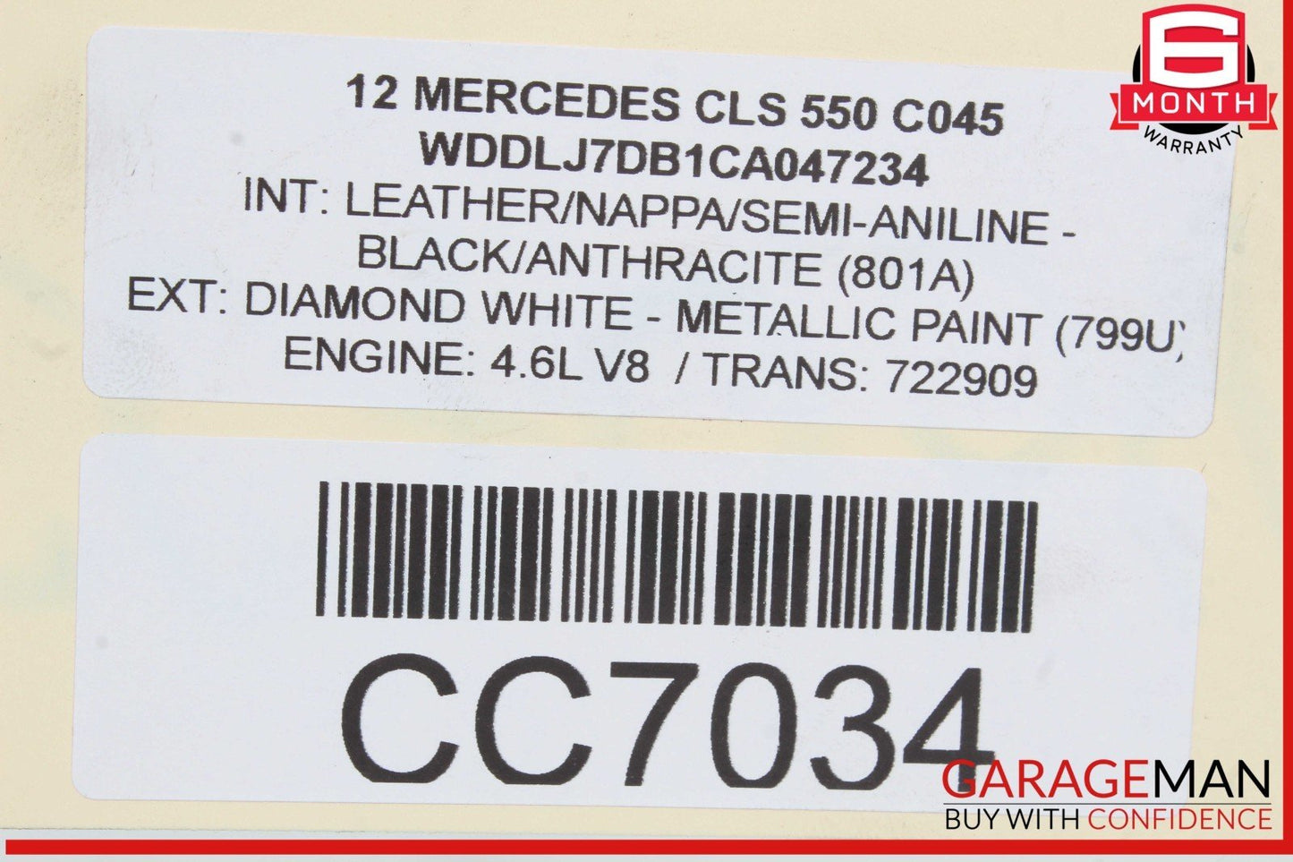 12-18 Mercedes W218 CLS550 Rear Left Spindle Knuckle Hub Drive Axle Shaft Assy
