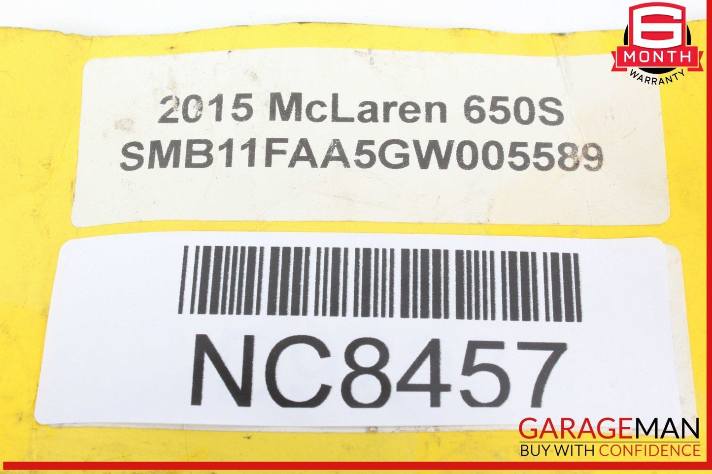 15-17 McLaren 650S Braided Engine Oil Hose Line Pipe 11F0214CP03 OEM