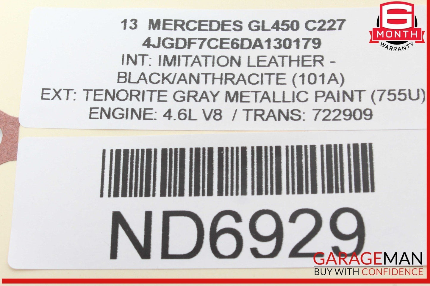 12-16 Mercedes X166 GL450 ML350 Trunk Tailgate Release Open Handle w/ Camera