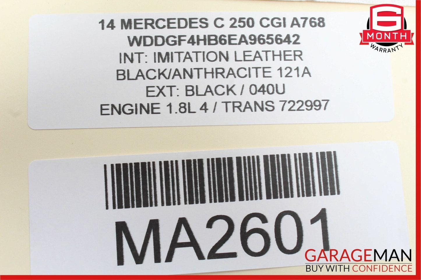 08-14 Mercedes W204 C250 C300 Front Left Side Door Lock Latch Actuator OEM