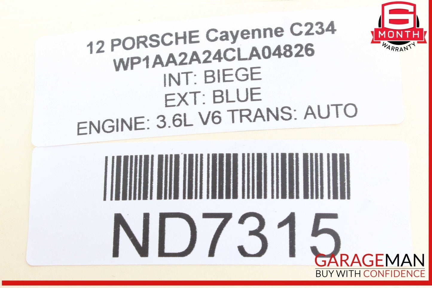 11-18 Porsche Cayenne 958 Front Left or Right Side CV Axle Shaft 7P5407271B OEM