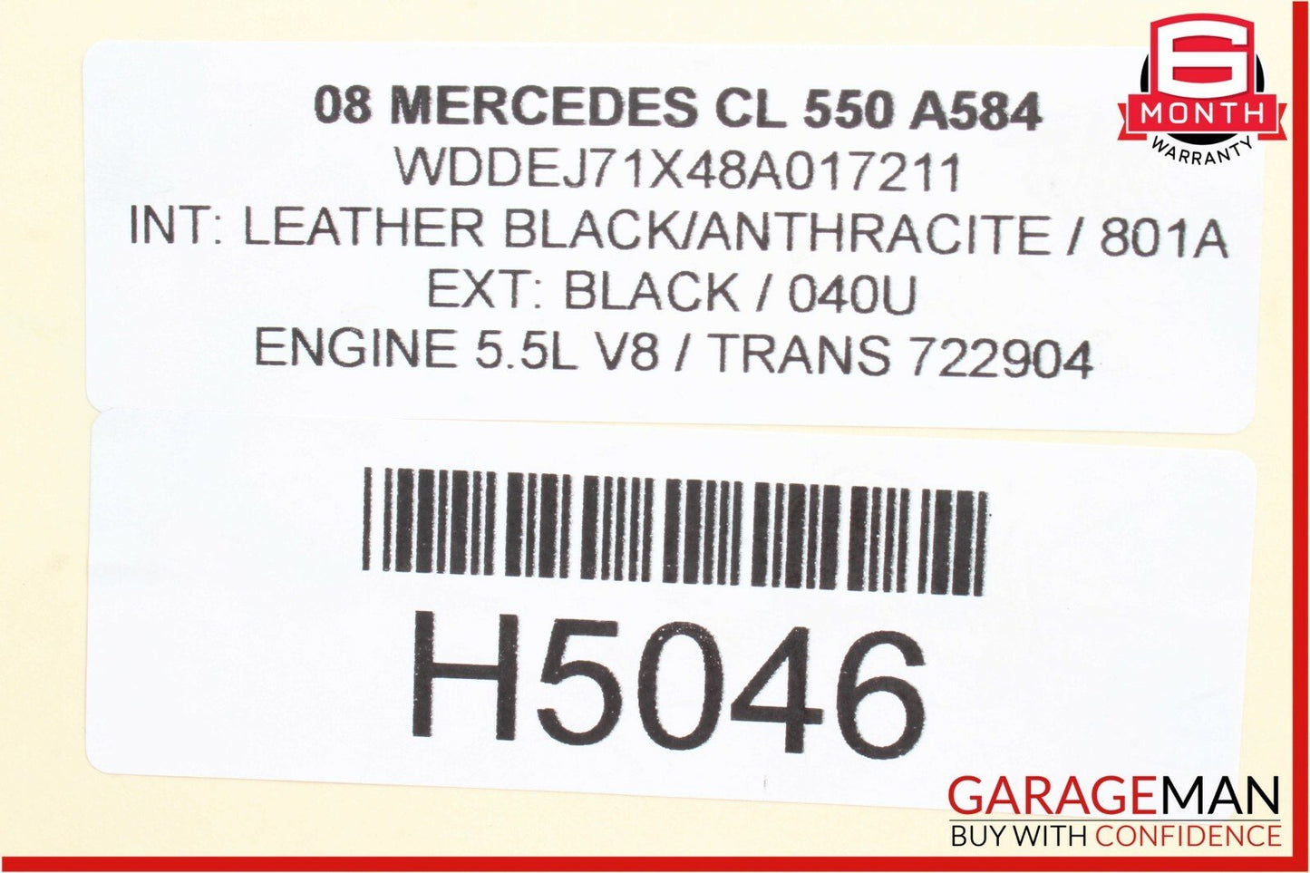 07-10 Mercedes CL550 S550 Power Steering Cooler Radiator 2215000500 OEM