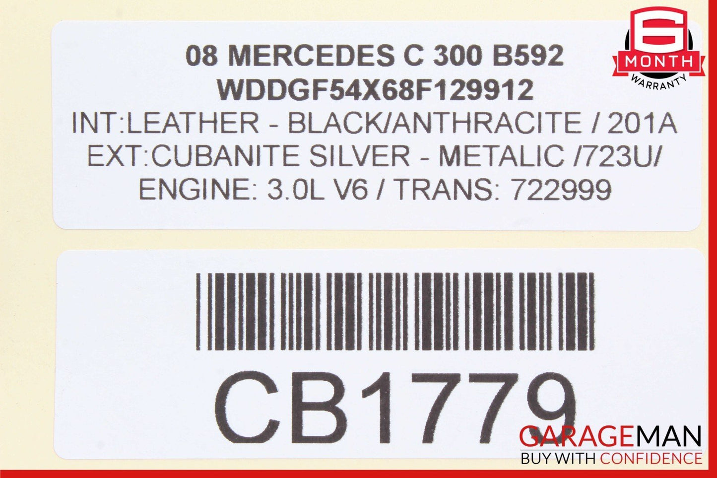 08-14 Mercedes W204 C300 C250 Front Left Driver Side Upper Control Arm RWD OEM