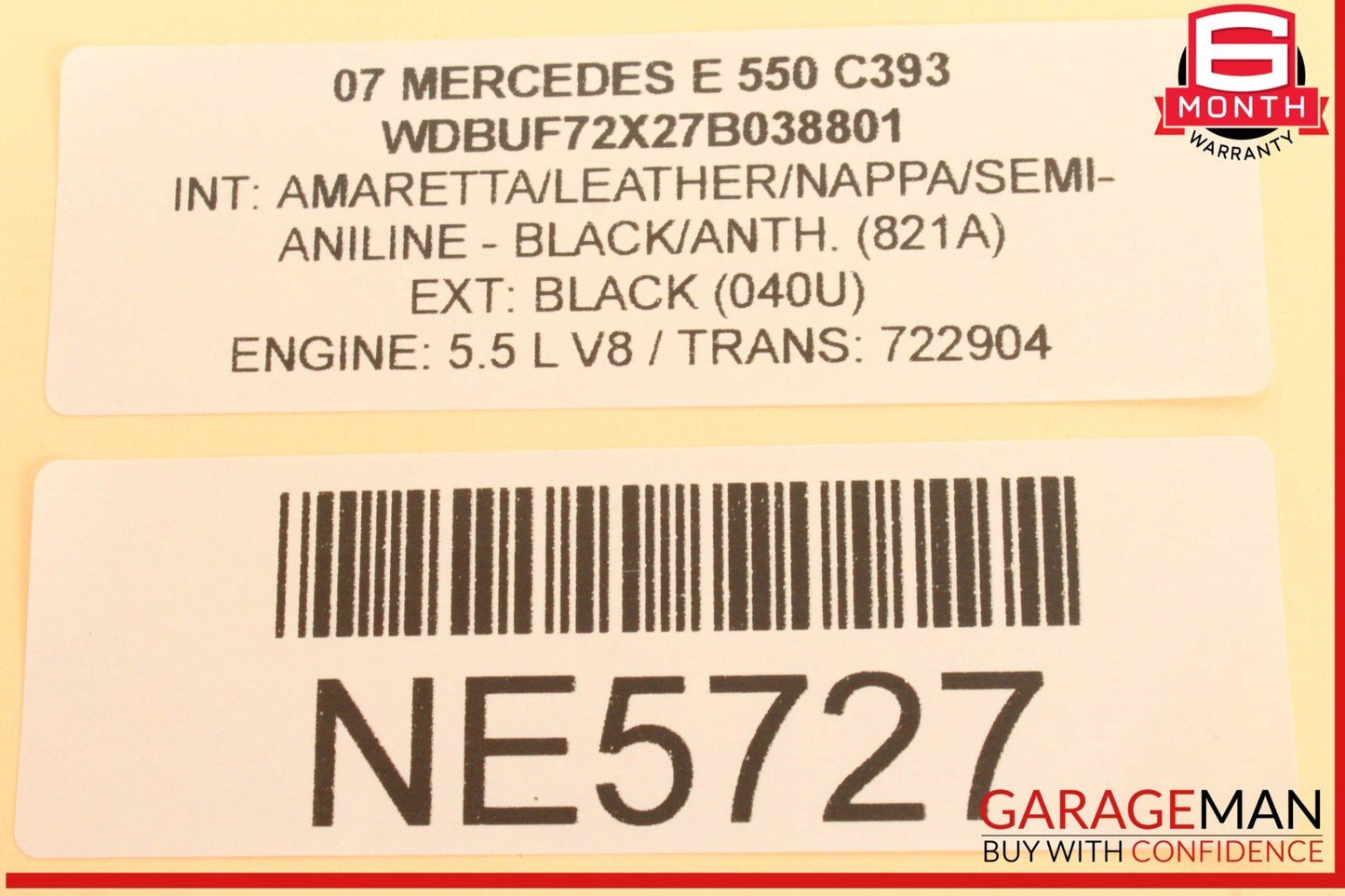 03-09 Mercedes W211 E550 E63 AMG Rear Right Side Door Control Module Unit OEM