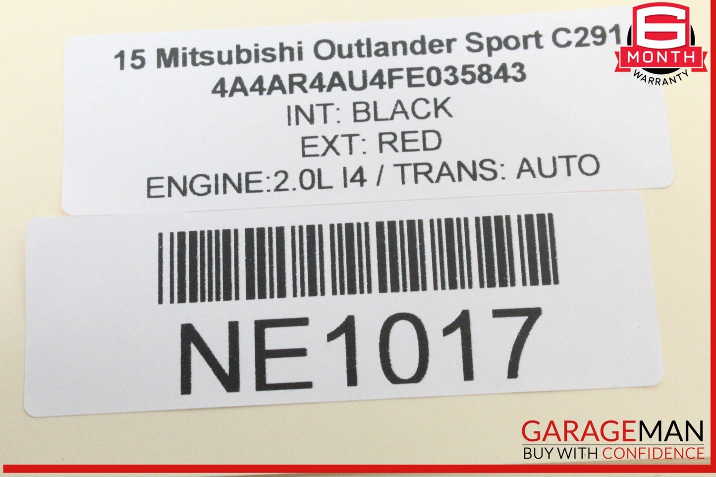 11-24 Mitsubishi Outlander Sport Rear Left Driver Side Seat Belt Seatbelt OEM