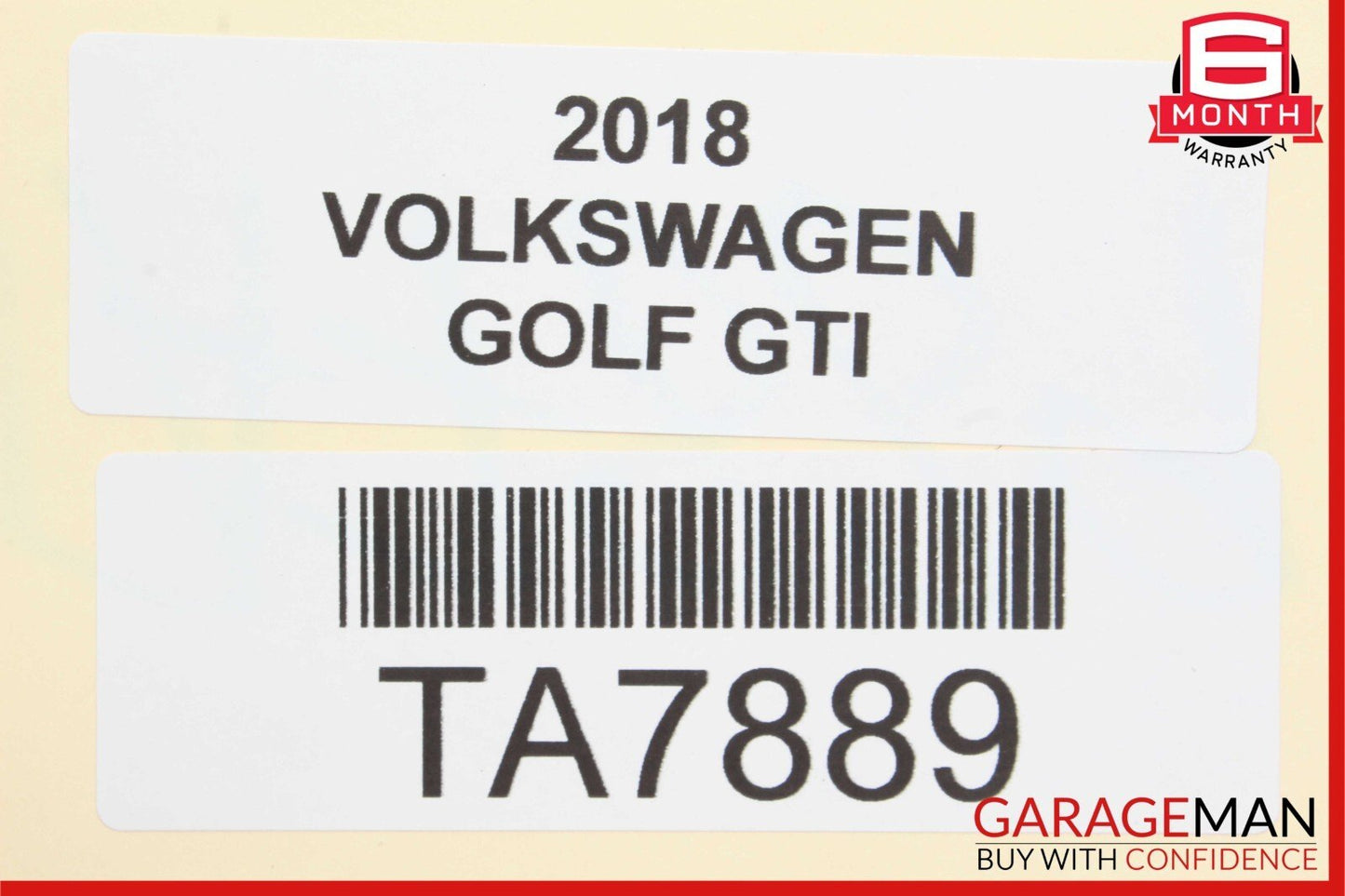 15-19 Volkswagen Golf GTI Front Right Dashboard Trim Black ZSB5GM858218 OEM