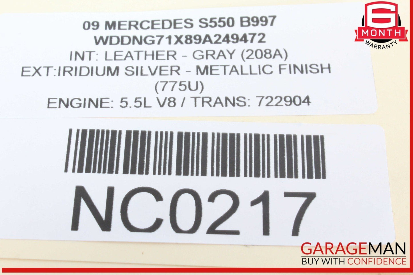 07-13 Mercedes W221 S550 S350 Center Dash Air AC A/C Heater Vent 2218300954 OEM