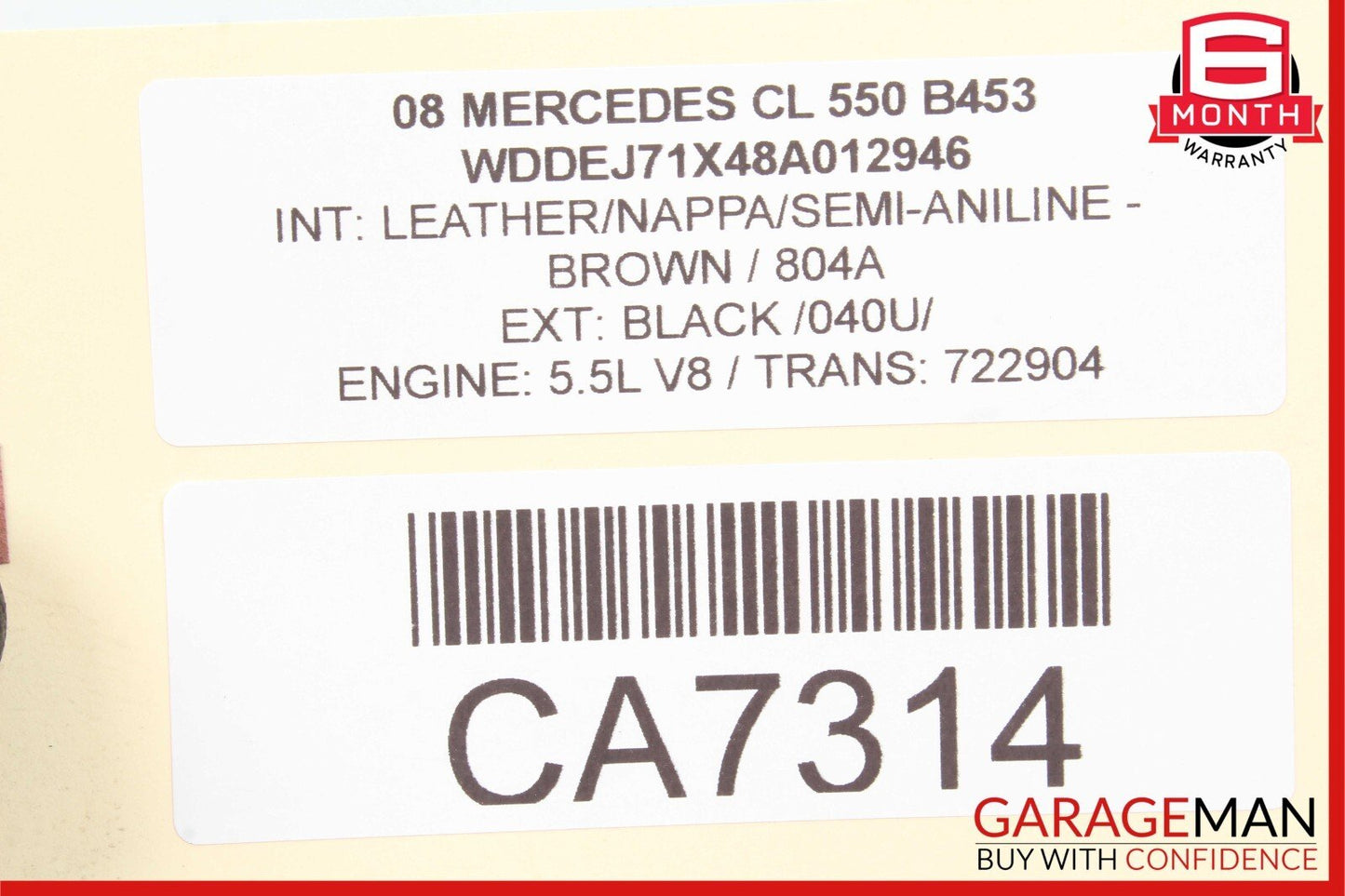 07-14 Mercedes W216 CL550 S550 Rear Left / Right Side Upper Control Arm