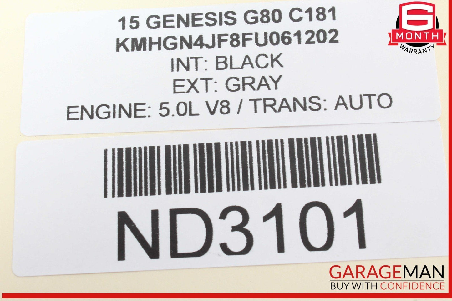 15-17 Hyundai Genesis G80 BCM BCU Body Control Module Unit 95400-B1321 OEM